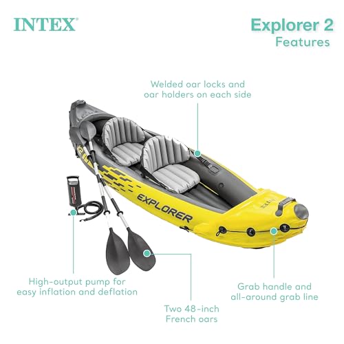 Intex Explorer K2 2-Person Inflatable Kayak Set