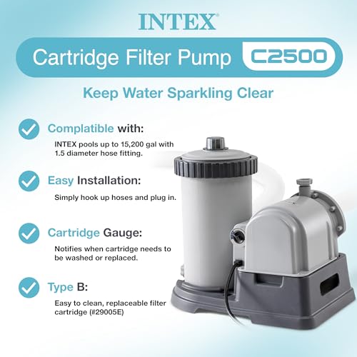 Intex C2500 Krystal Clear Filter Pump for Above Ground Pools